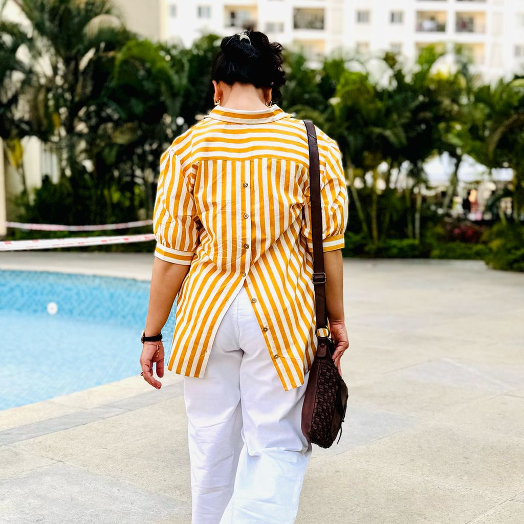 Mimosa Back-Button Shirt
