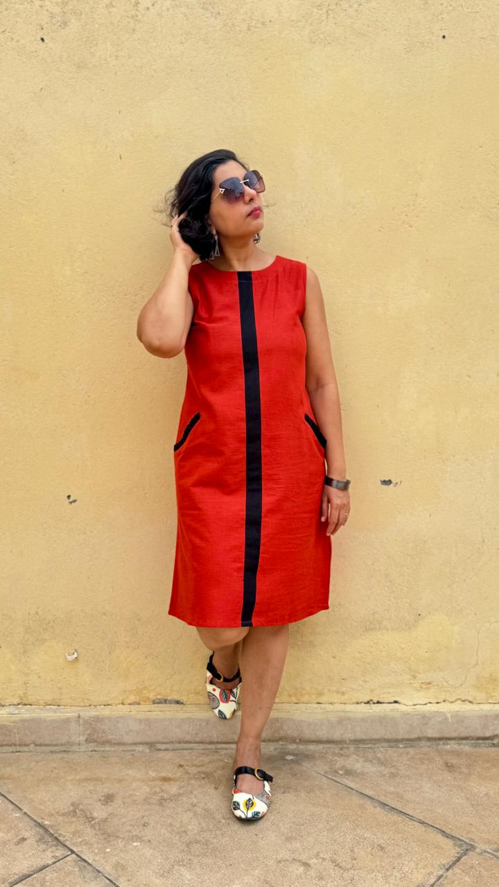 Scarlet Panel Dress