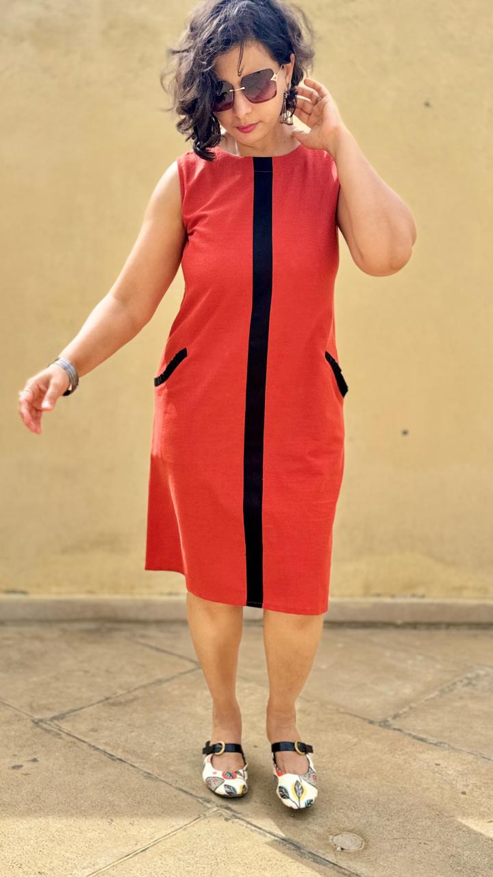 Scarlet Panel Dress