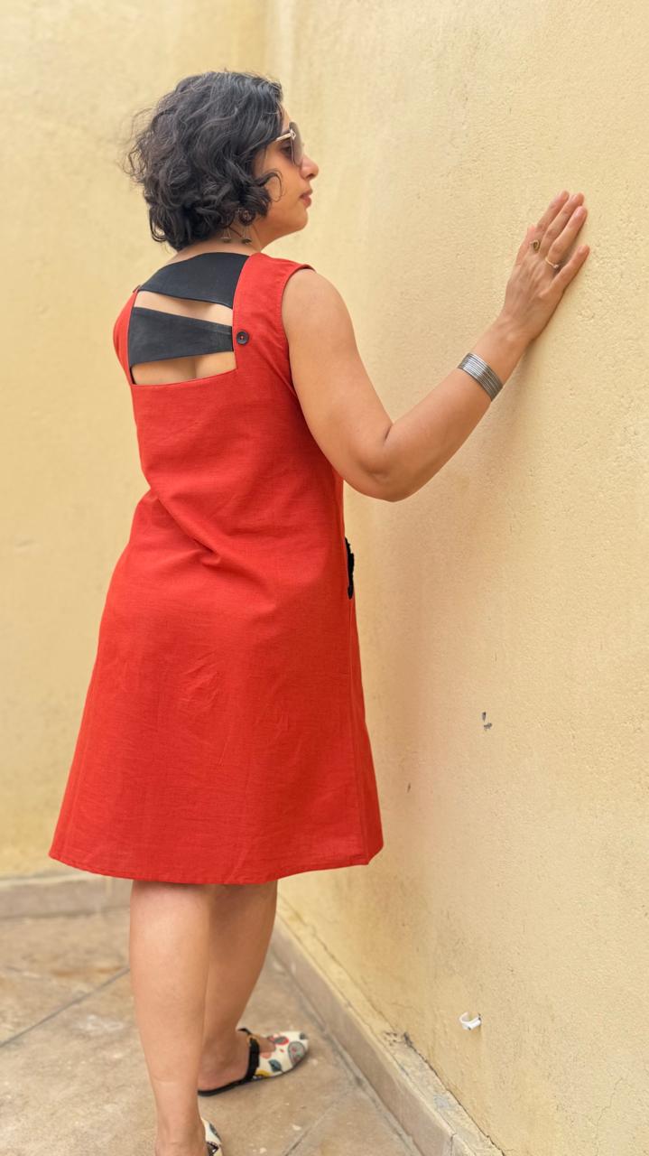 Scarlet Panel Dress