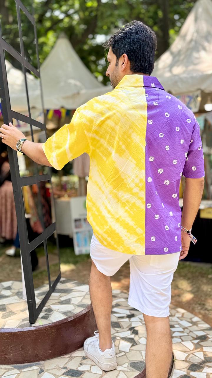 Amethyst Split Tie-Dye Unisex Shirt