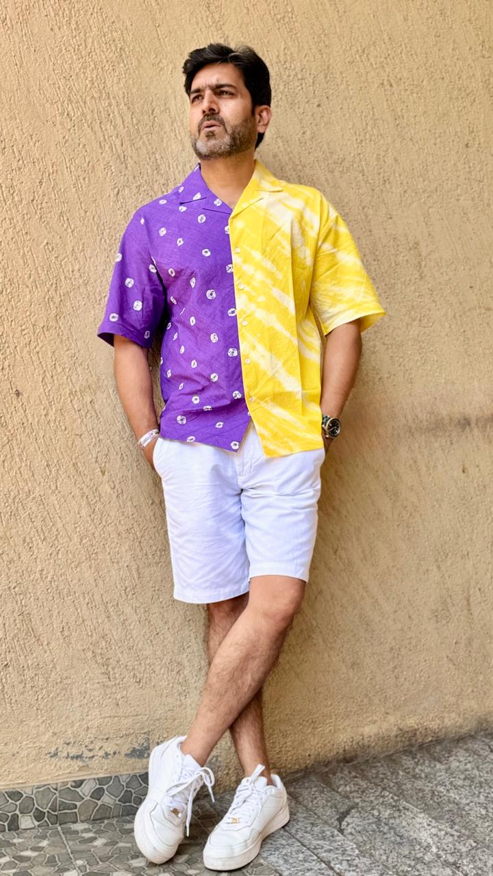 Amethyst Split Tie-Dye Unisex Shirt