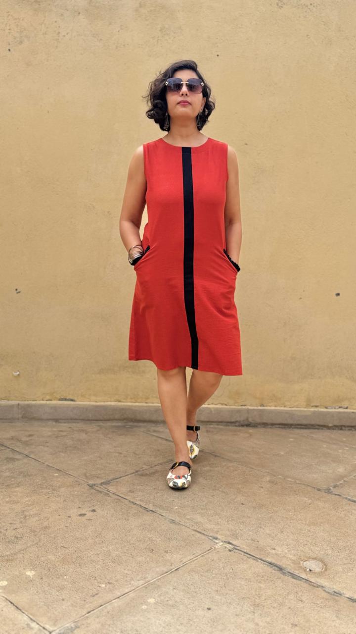 Scarlet Panel Dress